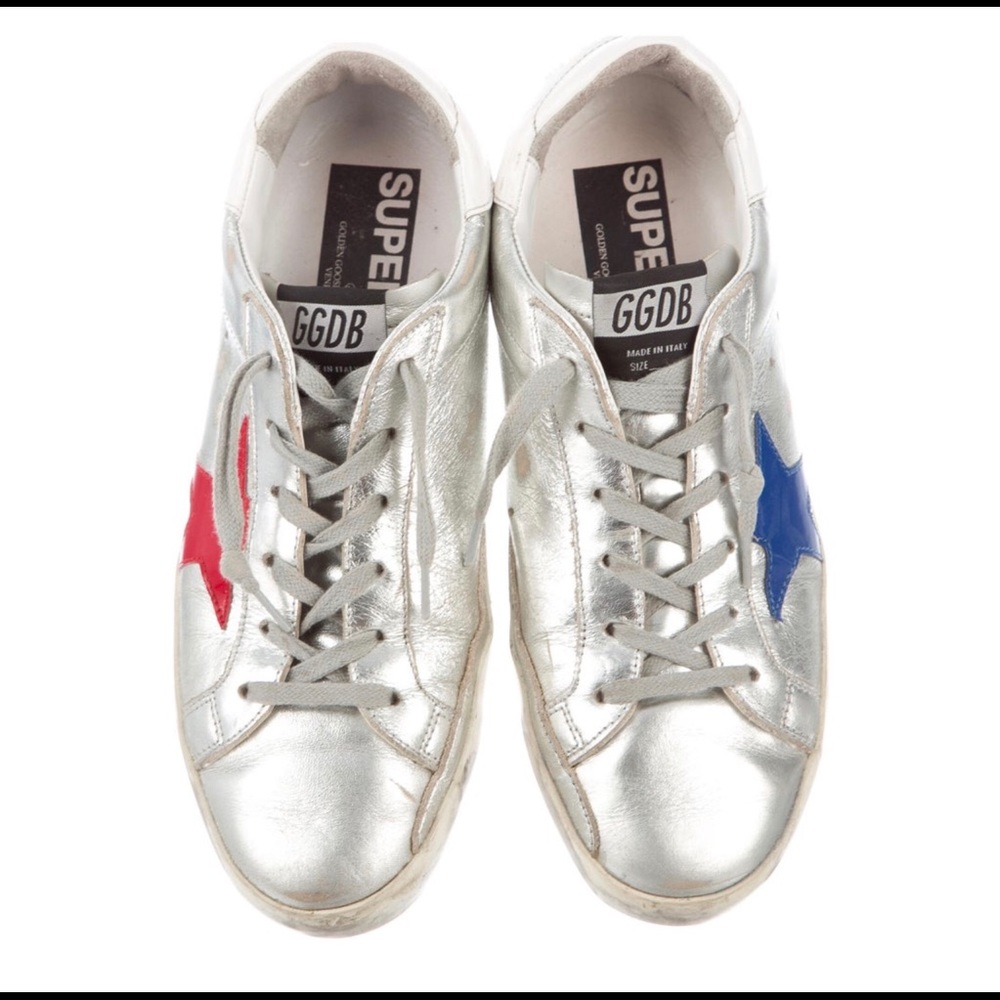 Silver Superstar Golden Goose low-top sneakers